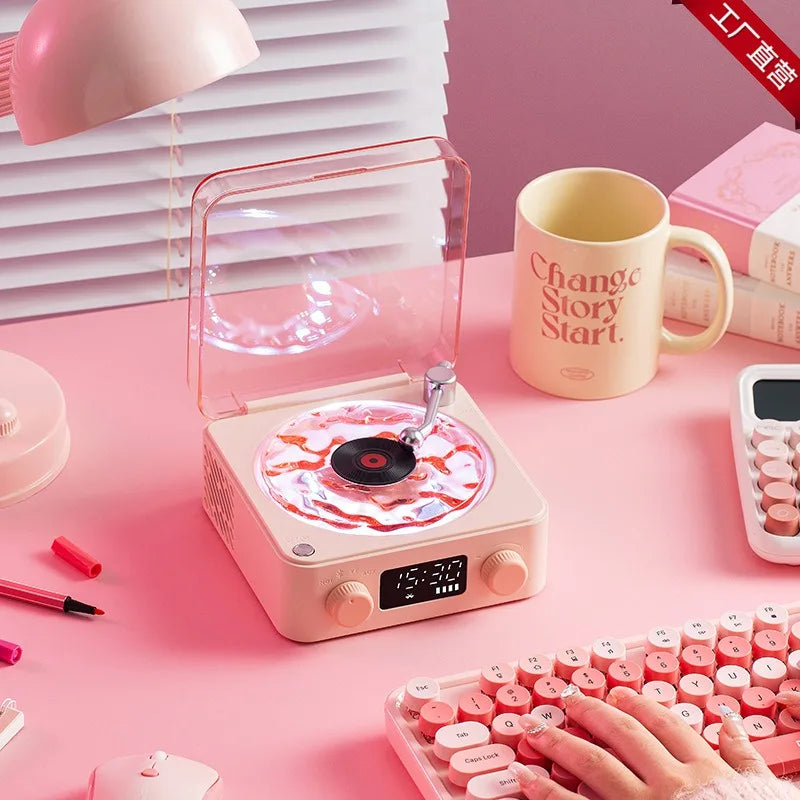 Retro Turntable Bluetooth Speaker